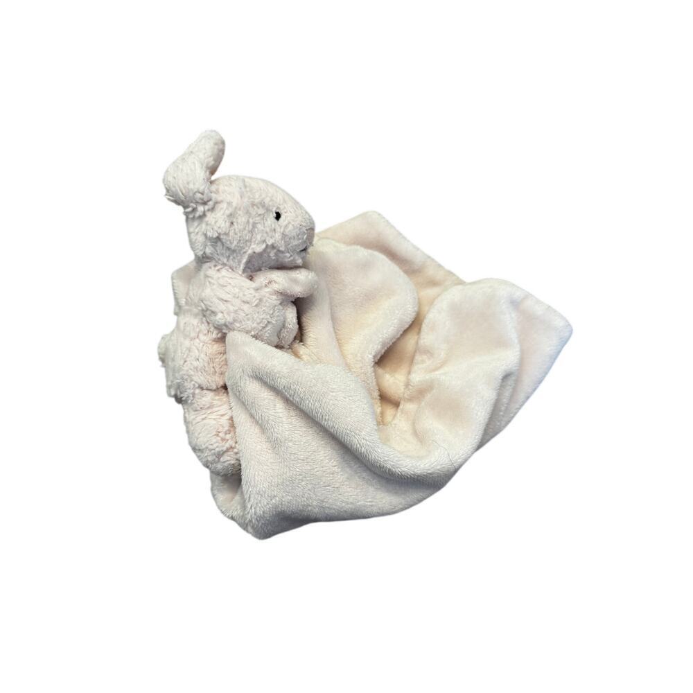 Jellycat Bashful Bunny Soother Lovey Security Blanket Pink Baby Plush Comfort - Picture 2 of 6